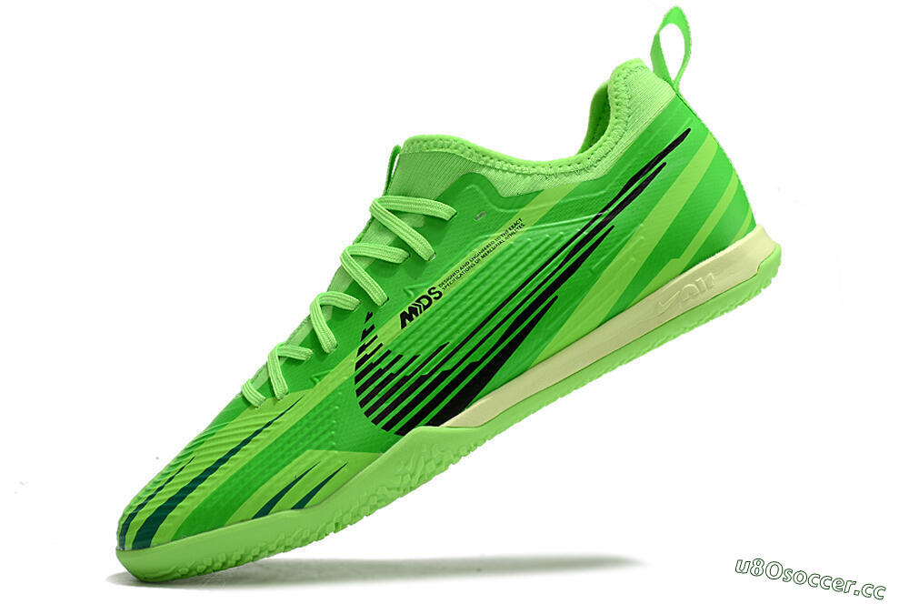 Men's Nike Air Zoom Mercurial Vapor 15 Pro IC Indoor & Futsal Low-Tops Football Shoes - Green/Black/Yellow 5