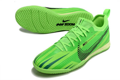 Men's Nike Air Zoom Mercurial Vapor 15 Pro IC Indoor & Futsal Low-Tops Football Shoes - Green/Black/Yellow