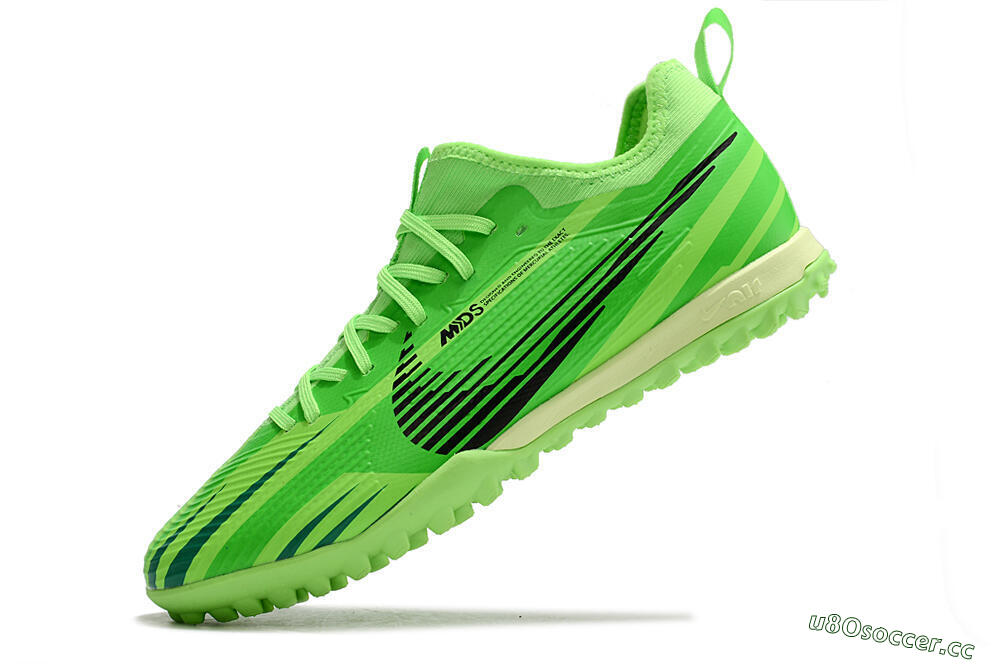 Men's Nike Air Zoom Mercurial Vapor 15 Pro TF Artificial Turf Low-Tops Football Shoes - Green/Black/Yellow 5