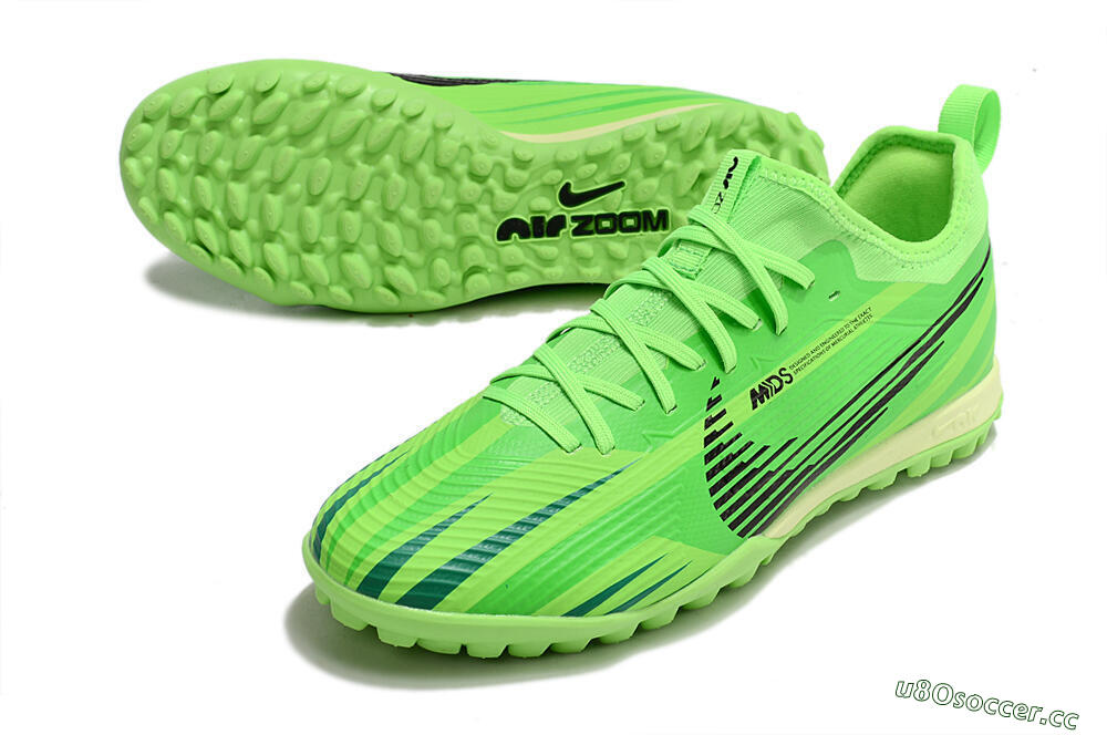 Men's Nike Air Zoom Mercurial Vapor 15 Pro TF Artificial Turf Low-Tops Football Shoes - Green/Black/Yellow 3