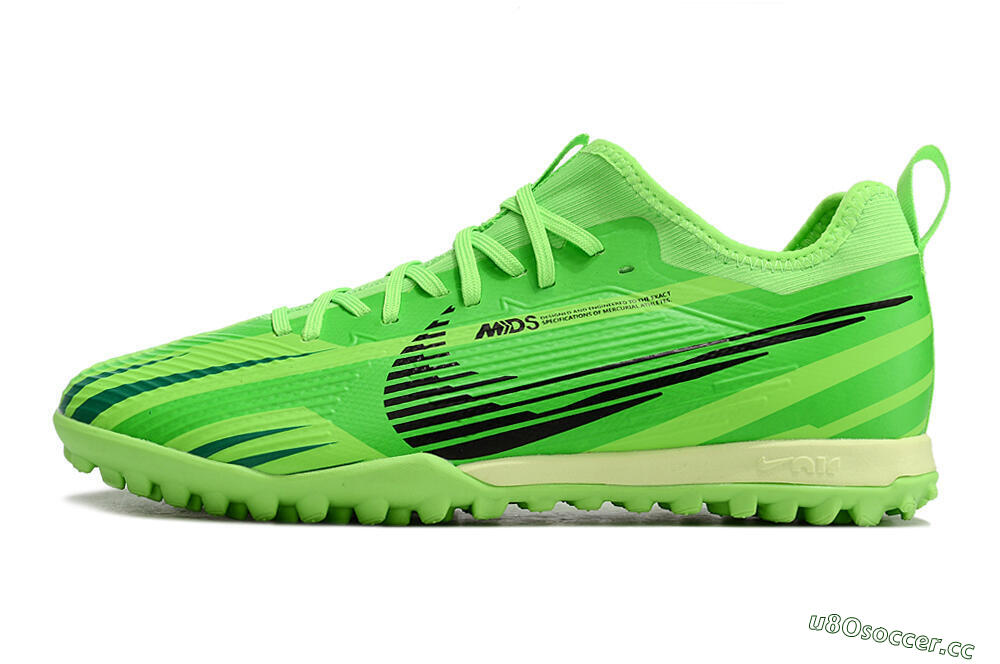 Men's Nike Air Zoom Mercurial Vapor 15 Pro TF Artificial Turf Low-Tops Football Shoes - Green/Black/Yellow 0