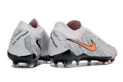 Men's Nike Phantom Luna Elite FG Firm Ground Low-Tops Football Boots - Grey/Orange/Black