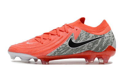Unisex Nike Phantom Luna Elite FG Firm Ground Low-Tops Football Boots - Red/Black/Green