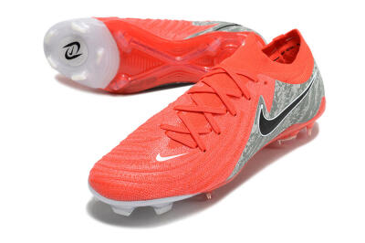 Unisex Nike Phantom Luna Elite FG Firm Ground Low-Tops Football Boots - Red/Black/Green