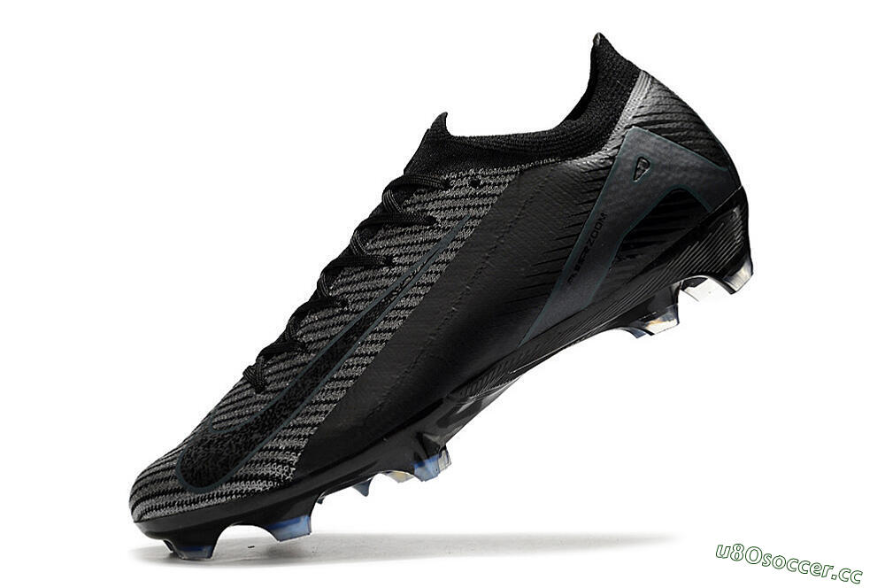 Men's Nike Air Zoom Mercurial Vapor 16 Elite FG Firm Ground Low-Tops Football Boots - Black/Black/Blue 5