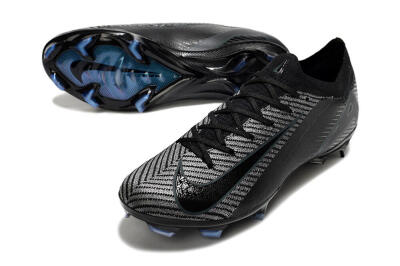 Men's Nike Air Zoom Mercurial Vapor 16 Elite FG Firm Ground Low-Tops Football Boots - Black/Black/Blue