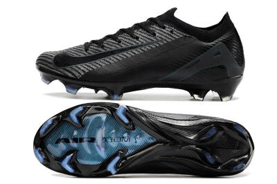 Men's Nike Air Zoom Mercurial Vapor 16 Elite FG Firm Ground Low-Tops Football Boots - Black/Black/Blue