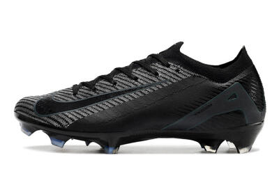 Men's Nike Air Zoom Mercurial Vapor 16 Elite FG Firm Ground Low-Tops Football Boots - Black/Black/Blue