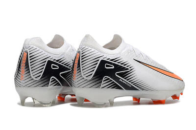 Men's Nike Air Zoom Mercurial Vapor 16 Elite FG Firm Ground Low-Tops Football Boots - White/Orange/Black