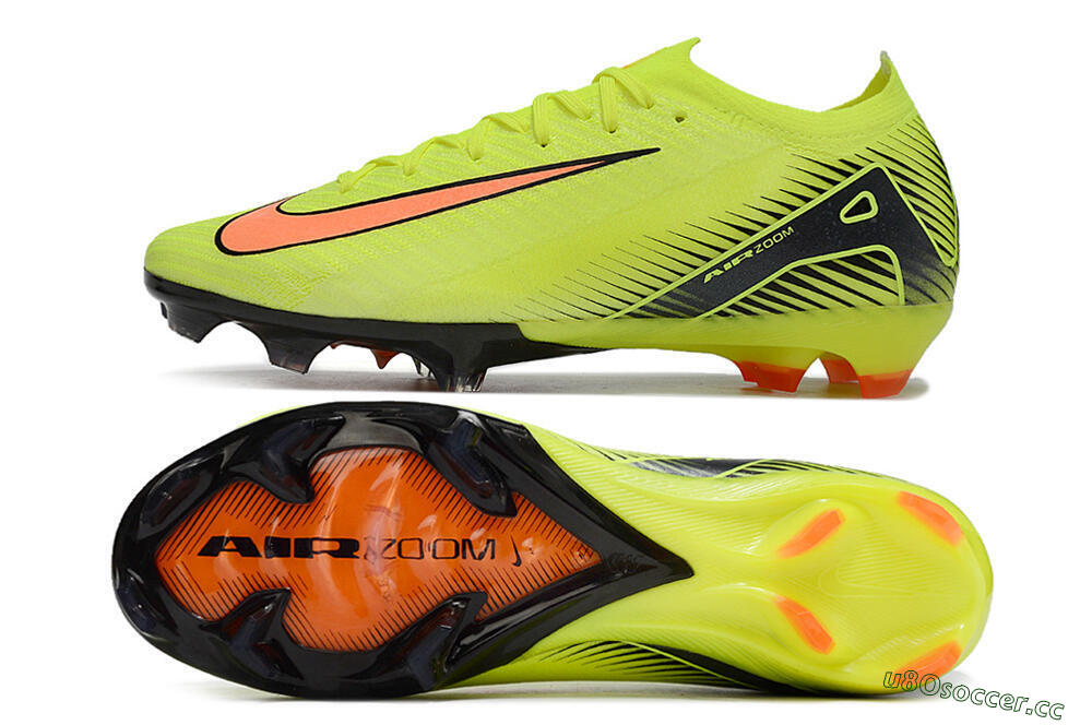 Men's Nike Air Zoom Mercurial Vapor 16 Elite FG Firm Ground Low-Tops Football Boots - Yellow/Orange/Black 1