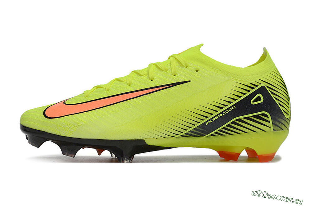 Men's Nike Air Zoom Mercurial Vapor 16 Elite FG Firm Ground Low-Tops Football Boots - Yellow/Orange/Black 0