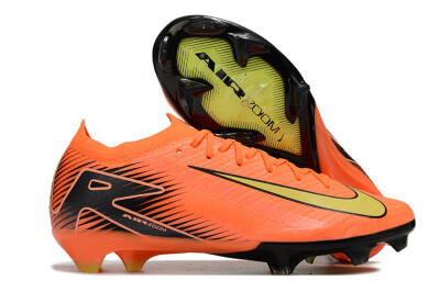 Men's Nike Air Zoom Mercurial Vapor 16 Elite FG Firm Ground Low-Tops Football Boots - Orange/Yellow/Black