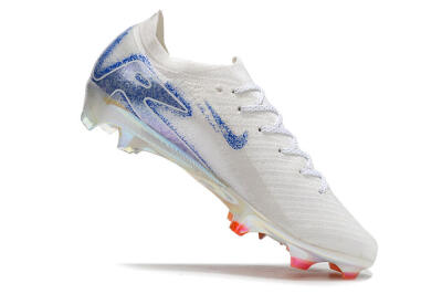 Men's Nike Air Zoom Mercurial Vapor 16 Elite FG Firm Ground Low-Tops Football Boots - White/Silver/Blue/Orange