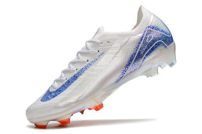 Men's Nike Air Zoom Mercurial Vapor 16 Elite FG Firm Ground Low-Tops Football Boots - White/Silver/Blue/Orange