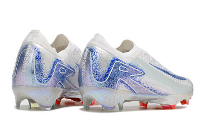 Men's Nike Air Zoom Mercurial Vapor 16 Elite FG Firm Ground Low-Tops Football Boots - White/Silver/Blue/Orange