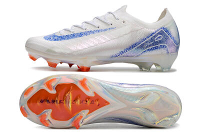 Men's Nike Air Zoom Mercurial Vapor 16 Elite FG Firm Ground Low-Tops Football Boots - White/Silver/Blue/Orange