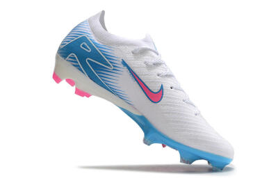 Men's Nike Air Zoom Mercurial Vapor 16 Elite FG Firm Ground Low-Tops Football Boots - White/Pink/Blue