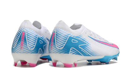 Men's Nike Air Zoom Mercurial Vapor 16 Elite FG Firm Ground Low-Tops Football Boots - White/Pink/Blue