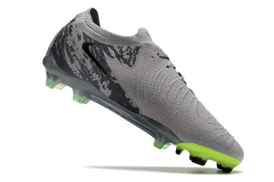 Men's Nike Phantom Luna Elite NU FG Firm Ground Low-Tops Football Boots - Grey/Black/Yellow