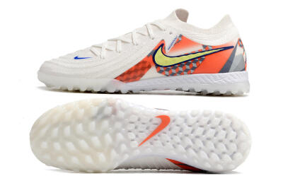 Men's Nike Phantom GX 2 Elite TF Artificial Turf Low-Tops Football Shoes - White/Yellow/Blue/Orange