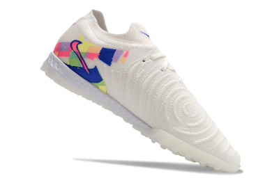 Men's Nike Phantom GX 2 Elite TF Artificial Turf Low-Tops Football Shoes - White/Blue/Pink/Yellow