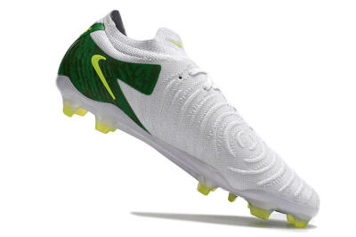 Men's Nike Phantom Luna Elite NU FG Firm Ground Low-Tops Football Boots - White/Green/Yellow