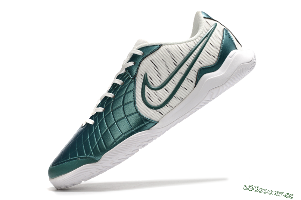 Men's Nike Tiempo Legend 10 Academy IC Indoor & Futsal Low-Tops Football Shoes - Blue/White 5