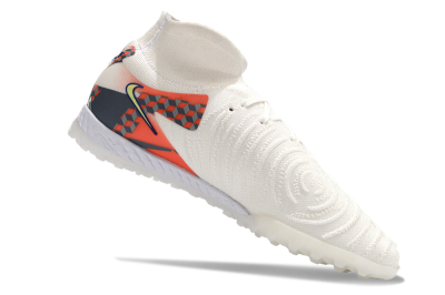 Men's Nike Phantom Luna Elite NU TF Artificial Turf High-Tops Football Shoes - White/Yellow/Blue/Orange