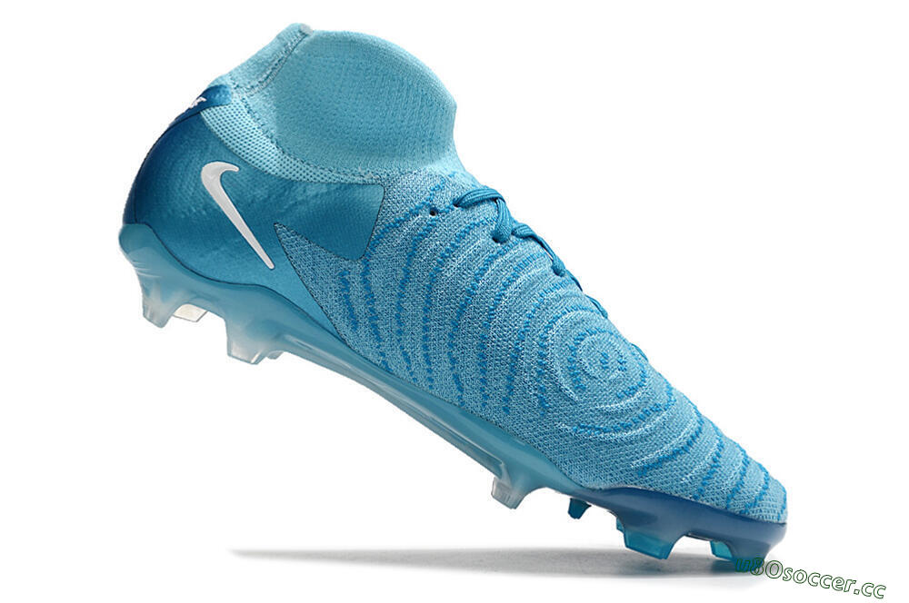 Men's Nike Phantom Luna Elite NU FG Firm Ground High-Tops Football Boots - Light Blue/White 4