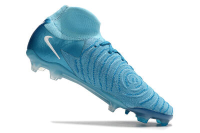 Men's Nike Phantom Luna Elite NU FG Firm Ground High-Tops Football Boots - Light Blue/White