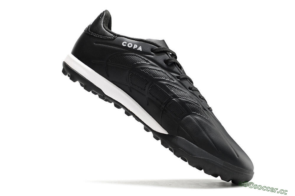 Men's Adidas Copa Pure.3 TF Artificial Turf Low-Tops Football Shoes - Black/Sliver/White 4