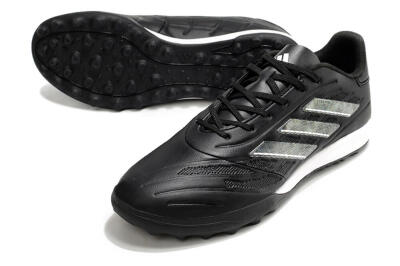 Men's Adidas Copa Pure.3 TF Artificial Turf Low-Tops Football Shoes - Black/Sliver/White