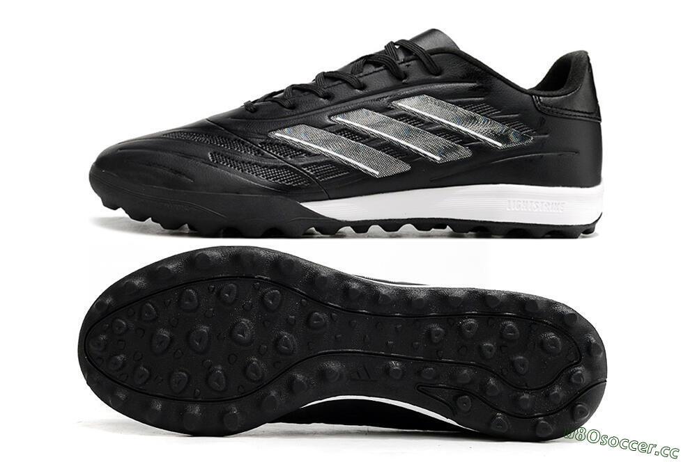 Men's Adidas Copa Pure.3 TF Artificial Turf Low-Tops Football Shoes - Black/Sliver/White 1