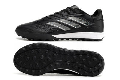 Men's Adidas Copa Pure.3 TF Artificial Turf Low-Tops Football Shoes - Black/Sliver/White