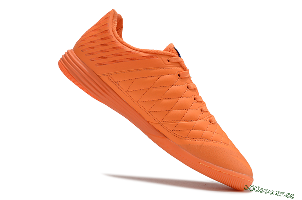 Men's Nike Lunar Gato 2 IC Indoor & Futsal Low-Tops Football Shoes - Orange/Black/Red 4