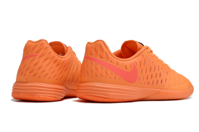 Men's Nike Lunar Gato 2 IC Indoor & Futsal Low-Tops Football Shoes - Orange/Black/Red