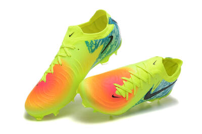 Men's Nike Phantom Luna Elite NU FG Firm Ground Low-Tops Football Boots - Yellow/Blue/Orange/Black