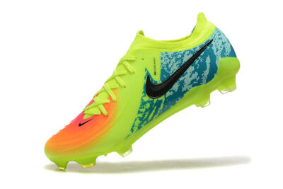 Men's Nike Phantom Luna Elite NU FG Firm Ground Low-Tops Football Boots - Yellow/Blue/Orange/Black