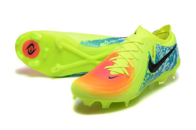 Men's Nike Phantom Luna Elite NU FG Firm Ground Low-Tops Football Boots - Yellow/Blue/Orange/Black