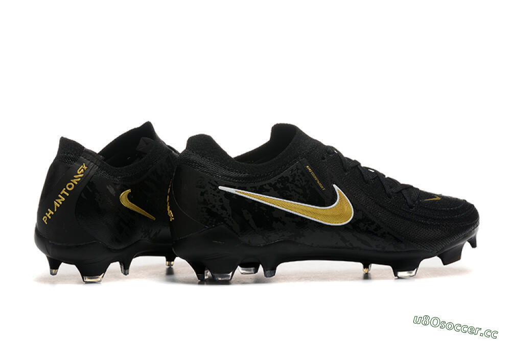 Men's Nike Phantom Luna Elite NU FG Firm Ground Low-Tops Football Boots - Black/Gold 9