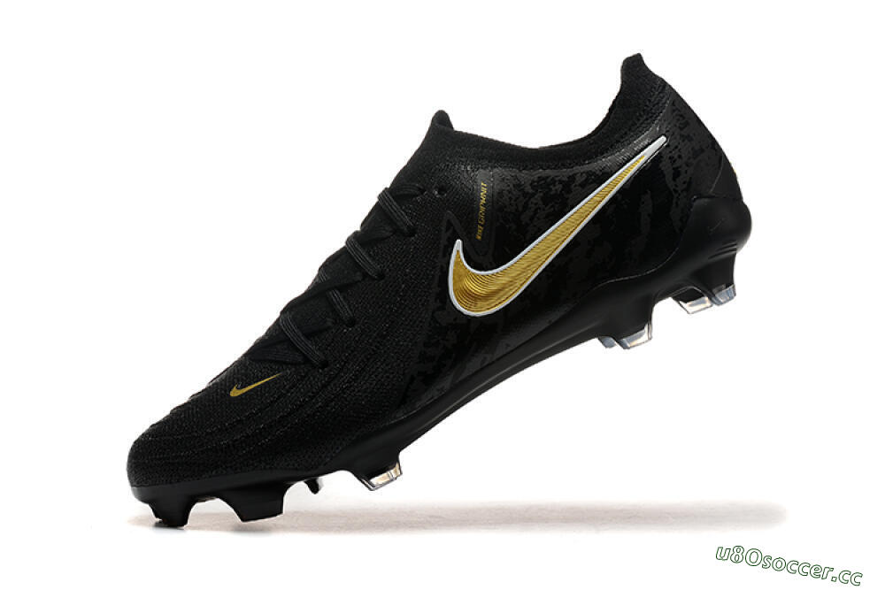 Men's Nike Phantom Luna Elite NU FG Firm Ground Low-Tops Football Boots - Black/Gold 8