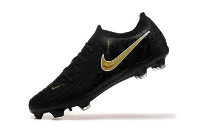 Men's Nike Phantom Luna Elite NU FG Firm Ground Low-Tops Football Boots - Black/Gold