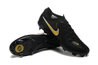 Men's Nike Phantom Luna Elite NU FG Firm Ground Low-Tops Football Boots - Black/Gold