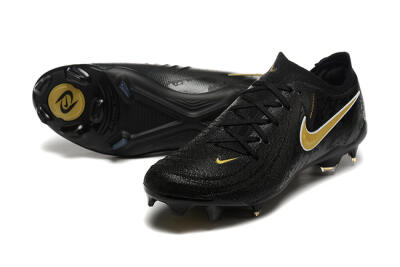 Men's Nike Phantom Luna Elite NU FG Firm Ground Low-Tops Football Boots - Black/Gold