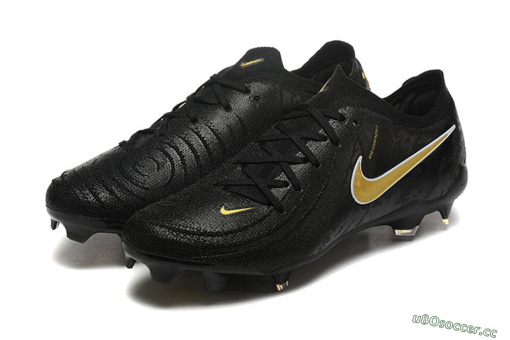 Men's Nike Phantom Luna Elite NU FG Firm Ground Low-Tops Football Boots - Black/Gold 5