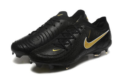 Men's Nike Phantom Luna Elite NU FG Firm Ground Low-Tops Football Boots - Black/Gold