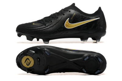 Men's Nike Phantom Luna Elite NU FG Firm Ground Low-Tops Football Boots - Black/Gold