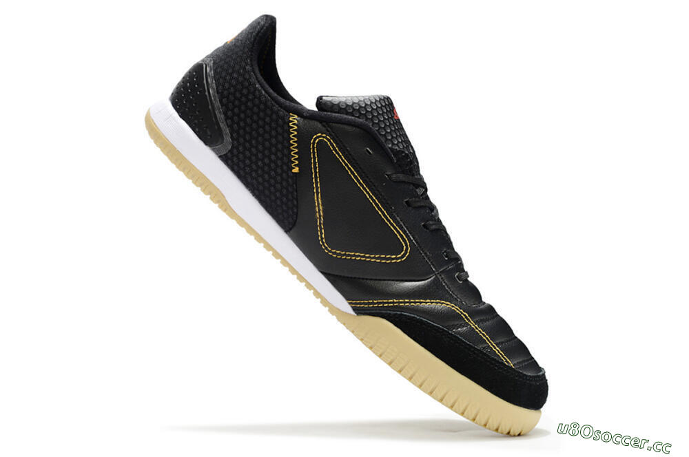 Men's Adidas Top Sala FG Indoor & Futsal Low-Tops Football Shoes - Black/Orange/Brown 4
