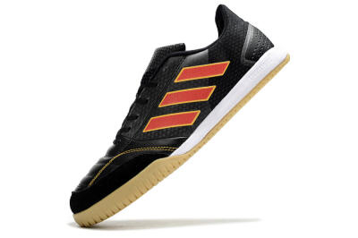 Men's Adidas Top Sala FG Indoor & Futsal Low-Tops Football Shoes - Black/Orange/Brown