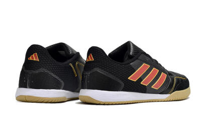 Men's Adidas Top Sala FG Indoor & Futsal Low-Tops Football Shoes - Black/Orange/Brown